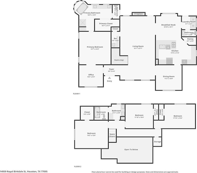 14959 Royal Birkdale St, Houston, TX 77095 - plan