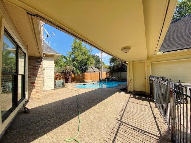 14959 Royal Birkdale St, Houston, TX 77095 - view of patio / terrace featuring a fenced in pool and a fenced backyard