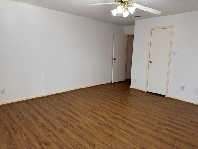 9850 Pagewood Ln Unit 1001, Houston, TX 77042 - spare room with wood finished floors, ceiling fan, and baseboards
