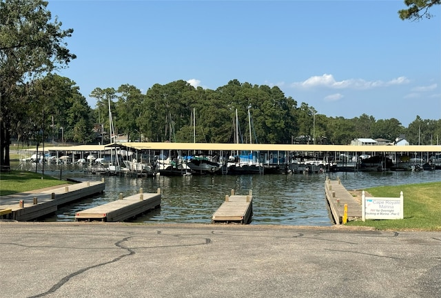 270 Lake Grove Dr, Coldspring, TX 77331 - dock area with a water view and a boat ramp