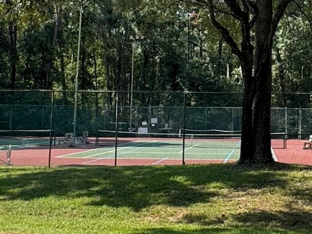 270 Lake Grove Dr, Coldspring, TX 77331 - view of tennis court
