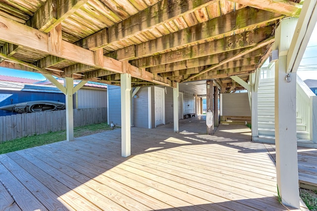 view of deck