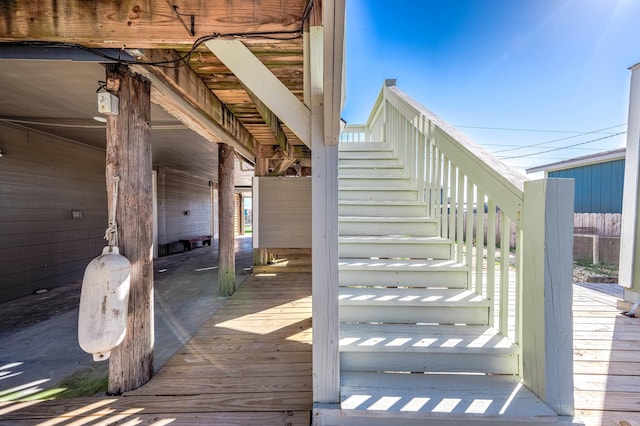 view of staircase