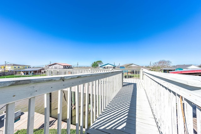 balcony with a residential view