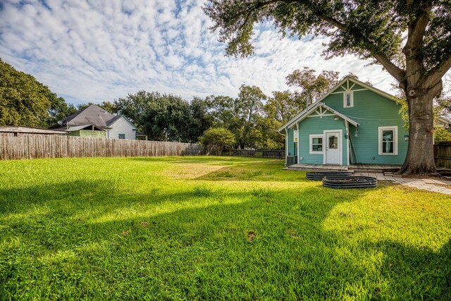 607 Center St, Brenham, TX 77833 - view of yard with a fenced backyard
