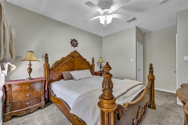108 Somerton Dr, Montgomery, TX 77356 - carpeted bedroom featuring a ceiling fan and baseboards