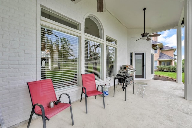 108 Somerton Dr, Montgomery, TX 77356 - view of patio with a ceiling fan