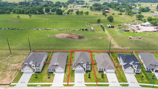 365 Spruce Oak Ln, Waller, TX 77484 - overview of rural landscape featuring property boundaries highlighted