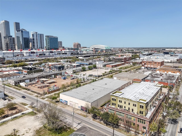 aerial view featuring a view of city
