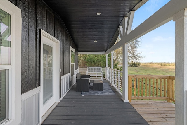 1731 Spur 458, Carmine, TX 78932 - wooden deck with a porch
