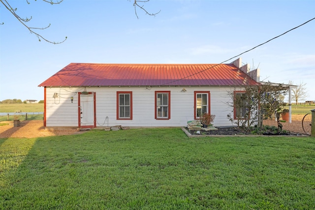 1731 Spur 458, Carmine, TX 78932 - back of property featuring a yard and metal roof