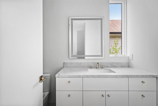 2215 Albans Rd, Houston, TX 77005 - bathroom with vanity and toilet