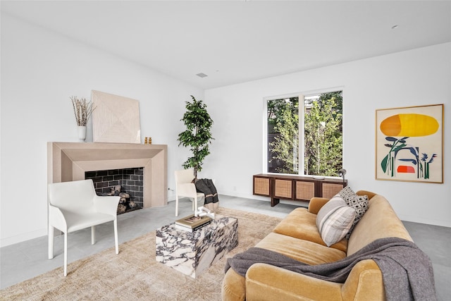 2215 Albans Rd, Houston, TX 77005 - living area featuring a fireplace