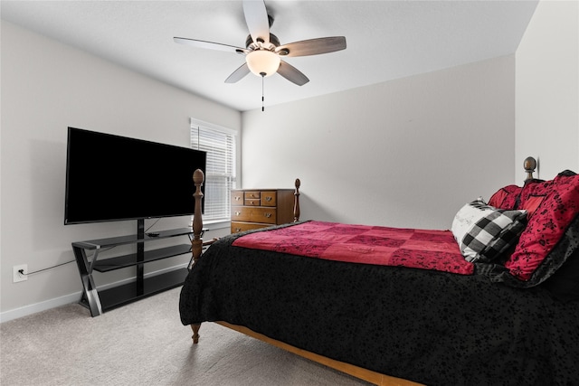 119 Comber Rd, Magnolia, TX 77354 - carpeted bedroom with baseboards and a ceiling fan