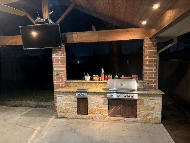 9926 Caffrey St, Houston, TX 77075 - view of patio / terrace with grilling area and area for grilling