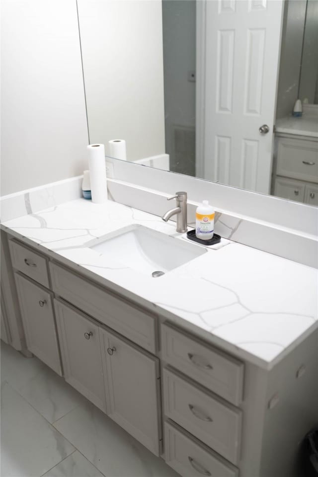 5535 Spellman Rd, Houston, TX 77096 - bathroom featuring marble finish floor and vanity