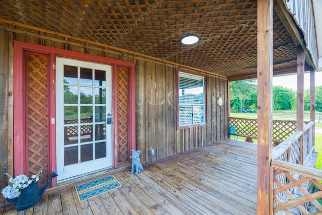 view of wooden terrace