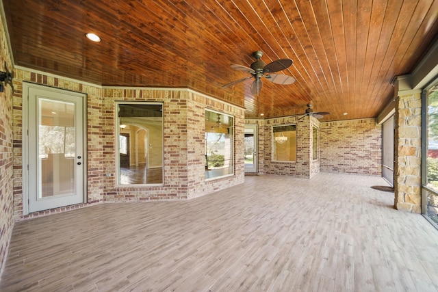 33922 High Point Dr, Magnolia, TX 77355 - view of patio / terrace with a ceiling fan and a wooden deck