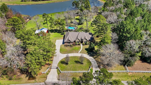 33922 High Point Dr, Magnolia, TX 77355 - view from above of property featuring a large body of water