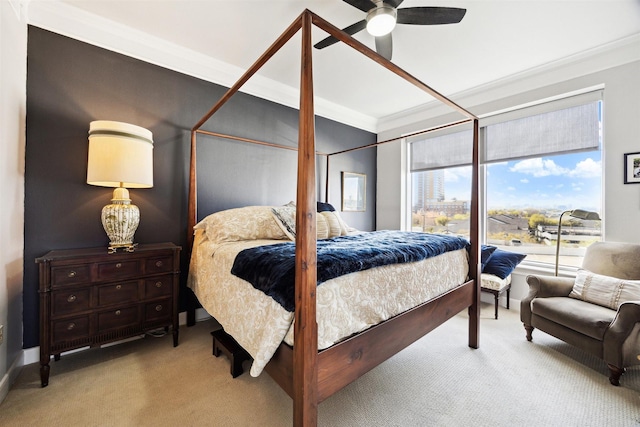 3333 Allen Pkwy Unit 701, Houston, TX 77019 - carpeted bedroom with ornamental molding