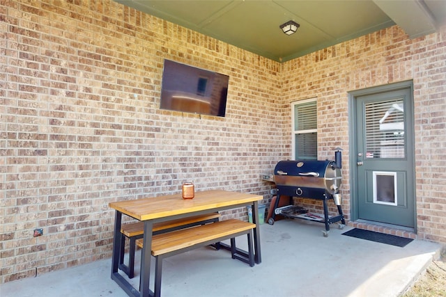 21586 Jordan Pond Rdg, Porter, TX 77365 - view of patio / terrace featuring area for grilling and outdoor dining space