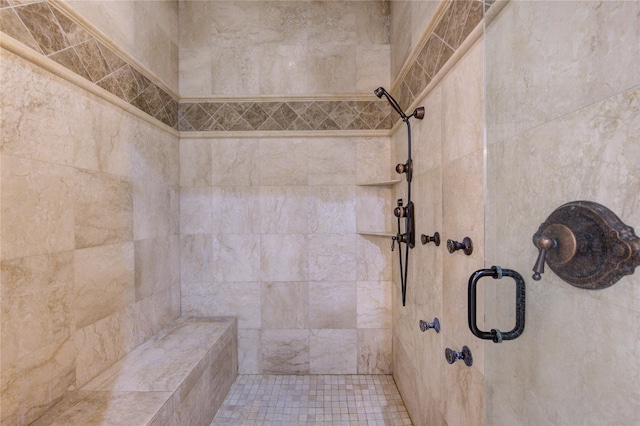 3702 Blue Bonnet, Houston, TX 77025 - bathroom featuring tiled shower