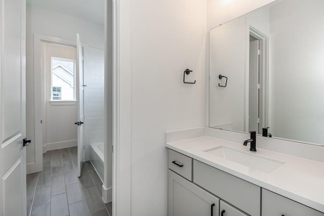 full bathroom featuring vanity
