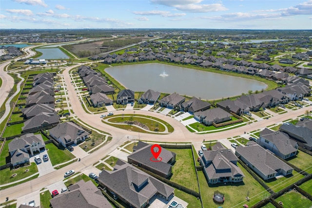 4831 Dove Cove Ln, League City, TX 77573 - drone / aerial view featuring a water view and a residential view