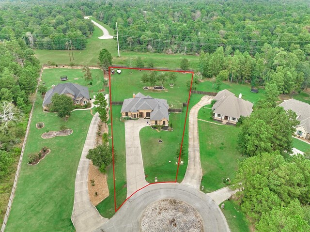 birds eye view of property