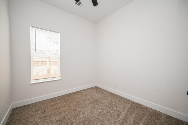 8203 Sparta St Unit B, Houston, TX 77028 - unfurnished room featuring carpet, visible vents, and baseboards