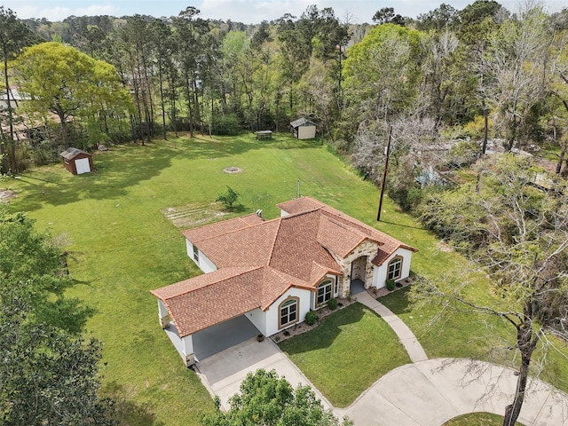 aerial view