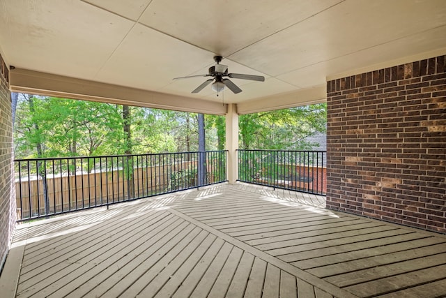 155 Pronghorn Pl, Montgomery, TX 77316 - wooden terrace featuring ceiling fan