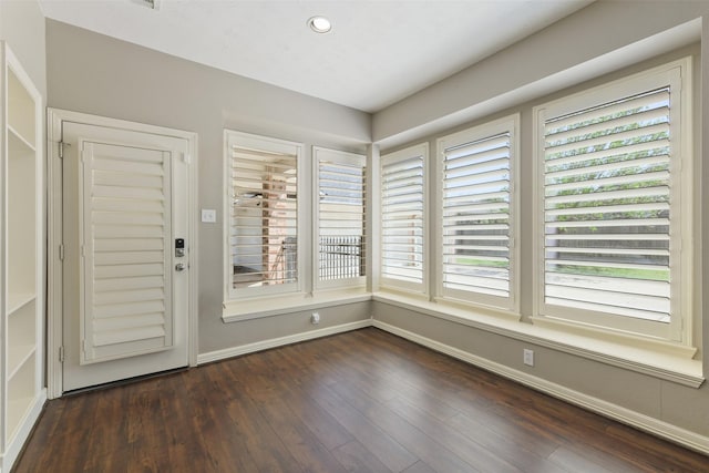 17310 Calico Peak Way, Cypress, TX 77433 - entryway with dark wood finished floors, recessed lighting, and baseboards
