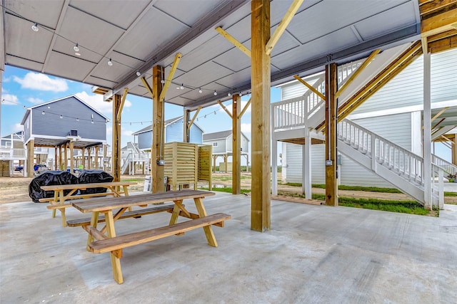 1079 Johnson Rd, Gilchrist, TX 77617 - view of patio with stairway