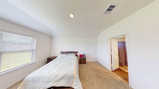 24327 Copperleaf Bay Ln, Spring, TX 77373 - carpeted bedroom with lofted ceiling