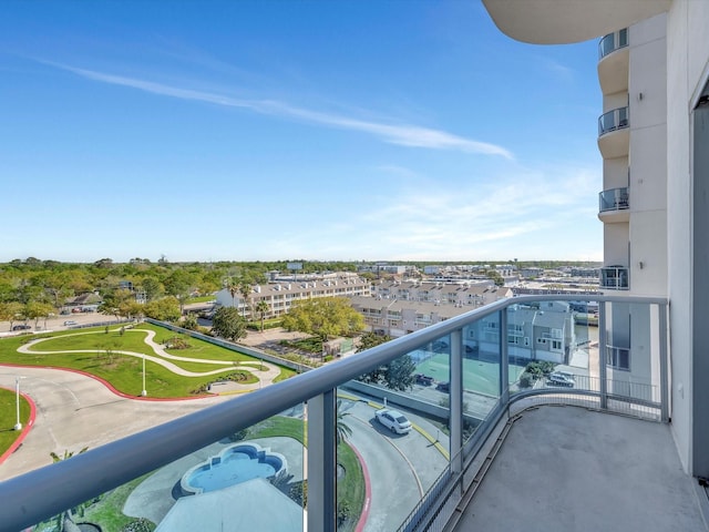 view of balcony