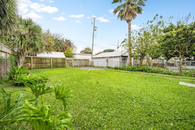 3529 Avenue S, Galveston, TX 77550 - view of yard featuring a fenced backyard and a patio