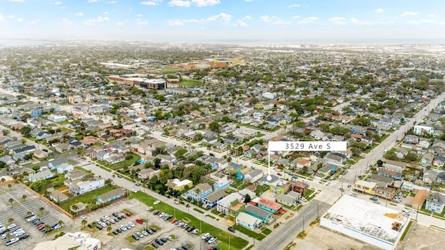 3529 Avenue S, Galveston, TX 77550 - birds eye view of property with a residential view