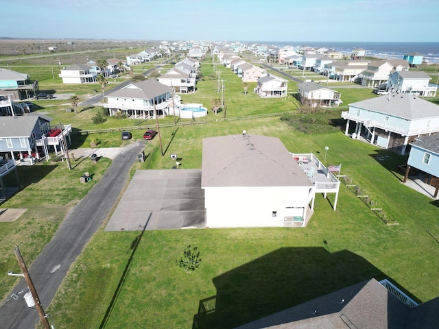 aerial view featuring a residential view