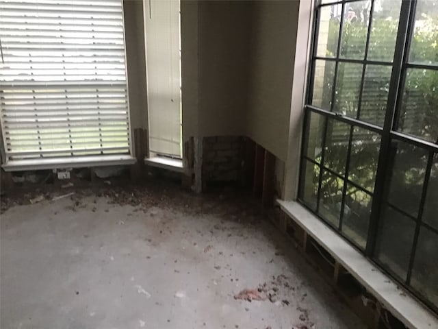 view of spare room