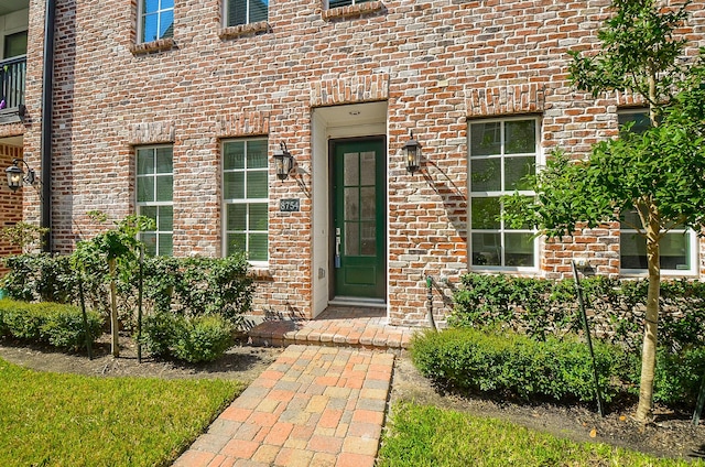 8754 Park Kolbe Ln, Houston, TX 77080 - property entrance with brick siding
