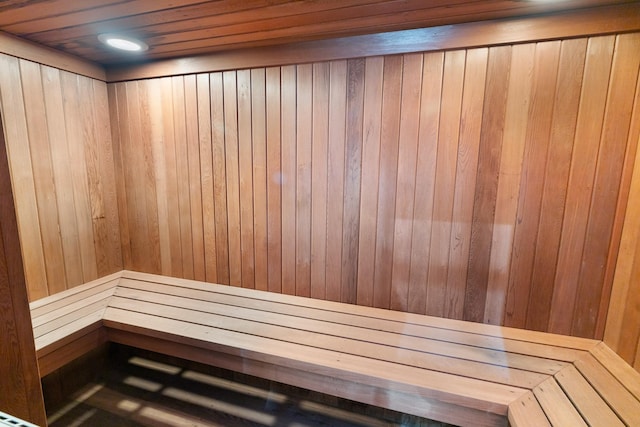 9171 Briar Frst, Houston, TX 77024 - sauna with wood walls