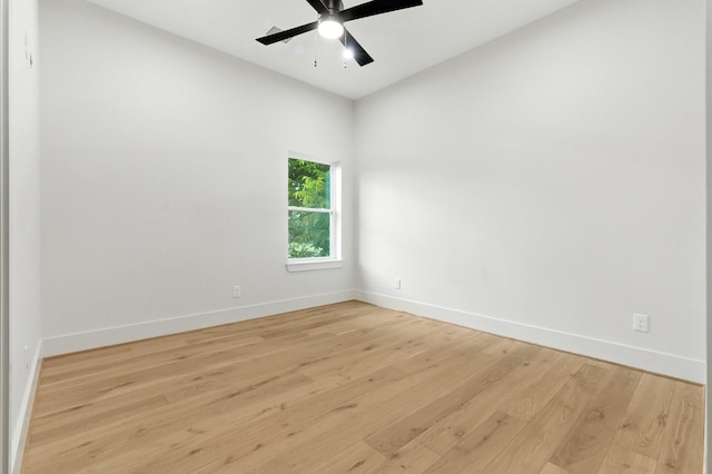 6536 Community Dr, West University Place, TX 77005 - unfurnished room featuring ceiling fan and light wood-style flooring