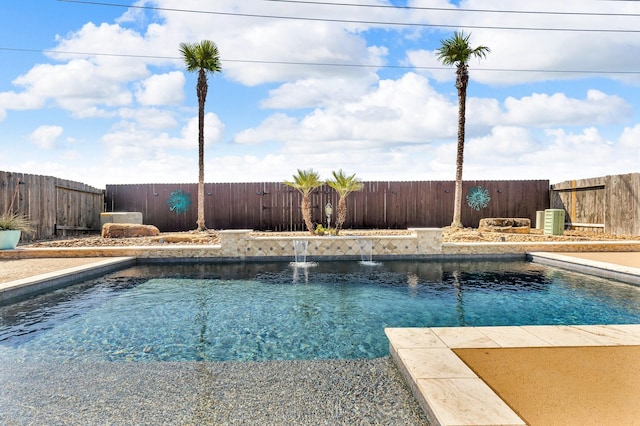 2316 Iron Ridge Ln, Friendswood, TX 77546 - view of swimming pool featuring a fenced in pool and a fenced backyard