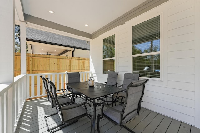 200 Canary St, Point Blank, TX 77364 - deck with outdoor dining area