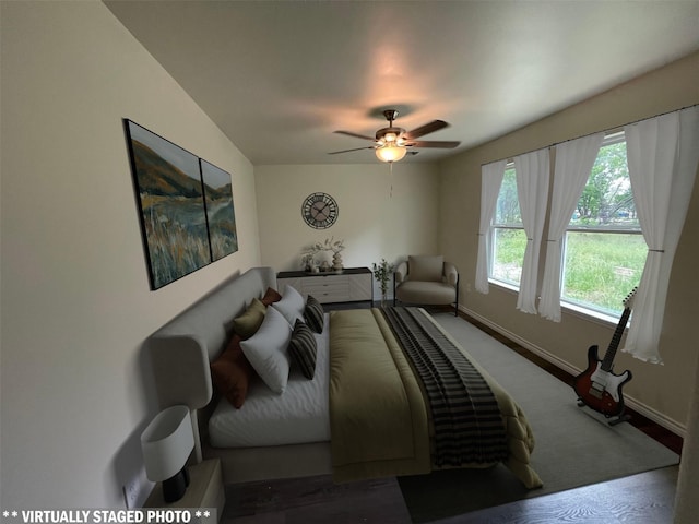 7981 Cinderella St, Houston, TX 77028 - bedroom featuring baseboards and a ceiling fan