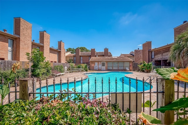 10912 Gulf Fwy Unit 51, Houston, TX 77034 - pool with fence and a patio area