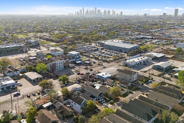 aerial view featuring a city view