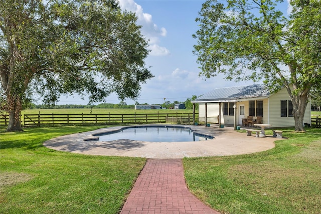 3358 County Road 172, Alvin, TX 77511 - view of pool featuring a fenced in pool, fence, and a yard