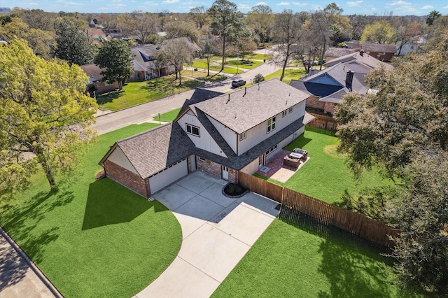 18602 Carriage Ct, Houston, TX 77058 - aerial perspective of suburban area